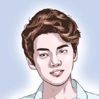 臀部看着男人的脸没有肉