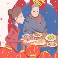 新年前夜的填充饺子与传统风味混合了