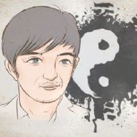 妇女的手和关吉和佛眼并不害怕困难