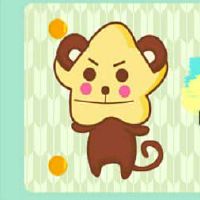 在80日,一只猴子是一个好的金色的头像节日吉祥想要