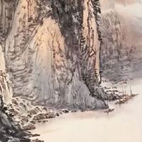 一进门对面的墙挂葫芦画 葫芦挂玄关也可招财