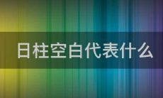 大运和日柱互换空亡(查空亡看年柱还是日柱)
