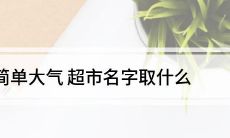 超市取什么名字好听又招财(小超市取名大全)