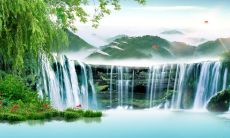 风水画山水画(旺财旺人山水画)