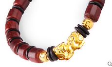 转运珠貔貅黄金手链(男士手链黄金貔貅好还是转运珠好)