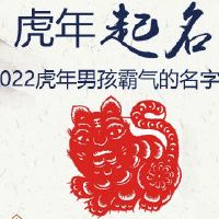 2022虎年男孩霸气的名字推荐