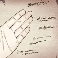 妇女的手分析了财富的手