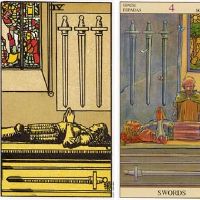 塔罗牌品牌剑Quad前进/逆向品牌