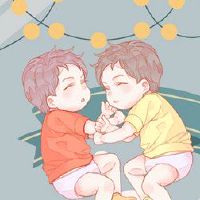 爸爸是一个布兰杰，羊宝宝是一只兔子，良好的家庭关系是非常和谐的。