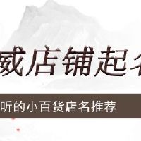 好听的小百货店名推荐