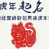 诗经楚辞取名男孩虎年宝宝