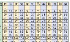 1996属狗年出生的人与属牛人的年龄对照表