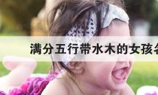 五行属水木寓意最好的女孩（五行属性为水木的女孩名字）