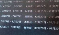 阴历星座表分别是几月几日出生的（阴历星座月份表）