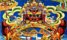 藏传佛教六道轮回图详解（佛教生死轮回图）