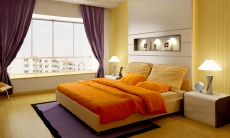 卧室风水布局摆放床图（卧室怎样放床风水好图）